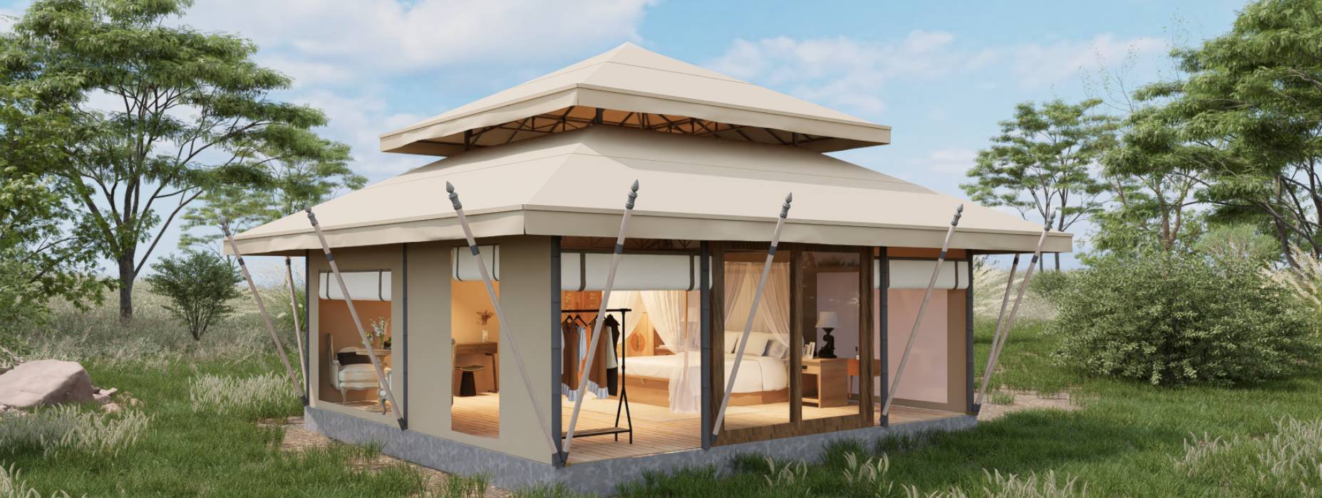 西乌珠穆沁旗户外野奢帐篷